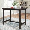 TOPMAX Rustic Wooden Counter Height Dining Table for Small Places, Espresso