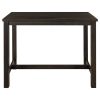 TOPMAX Rustic Wooden Counter Height Dining Table for Small Places, Espresso